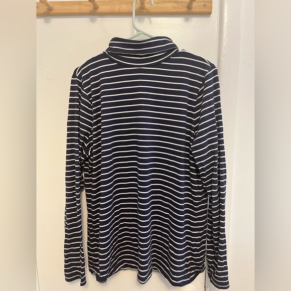 Blue and white striped turtleneck - Picture 2 of 4